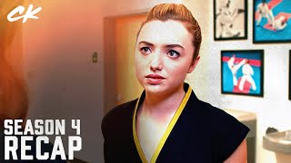 Cobra Kai Season 4 Recap Peyton List Tanner Buchanan [upl. by Hannis]