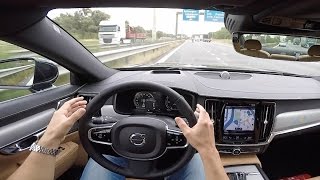 Volvo Pilot Assist S90  POV Test Drive [upl. by Ellebanna216]