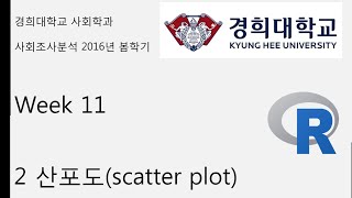 week 11 2 산포도scatter plot [upl. by Christina]