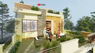 22X35 duplex house 3d design [upl. by Otrebireh]