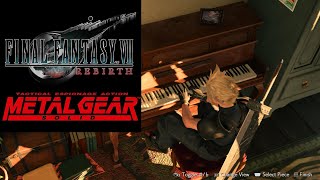 Cloud plays quotMetal Gear Solid Main Themequot  Final Fantasy VII Rebirth [upl. by Frye]