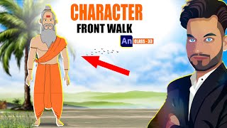 Front Walk Animation in Adobe Animate 2024  Class  33 [upl. by Dorolice]