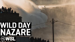 North Atlantic Kicks Off 2022 With Wild Day At Nazare  HIGHLIGHTS [upl. by Shanly]