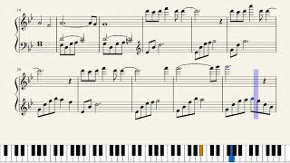 Bravely Second  Altair and Vegas Theme Piano sheet [upl. by Aitselec336]