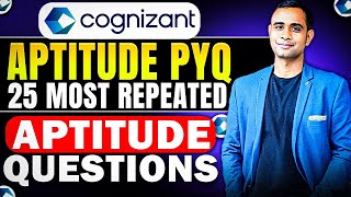 🔥Cognizant Previous Year Aptitude Question  Cognizant Top 25 Questions🔥 [upl. by Netti]