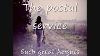 The postal service  Such great heights Lyrics ingles  español [upl. by Nylesaj909]