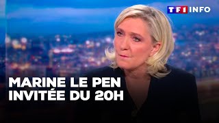 Marine Le Pen invitée du 20H  quotun réquisitoire révoltantquot｜TF1 INFO [upl. by Avra]