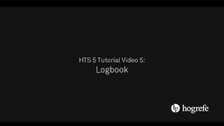 HTS Tutorial Logbook [upl. by Morten]