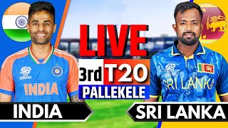 India vs Sri Lanka 3rd T20  Live Cricket Match Today  IND vs SL Live Match Today  IND vs SL [upl. by Kernan]