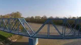 Tindall Bridge Fremont Ohio Filmed with RC UAV [upl. by Assenyl397]