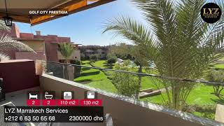 Bel appartement plein sud à vendre à prestigia Marrakech [upl. by Huber]