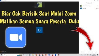 Cara Mute Dan Unmute Peserta Zoom Meeting [upl. by Goodkin505]