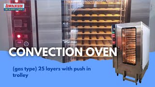 Awaken  Convection Oven gas type 25 layers with push in trolley [upl. by Aldwon]