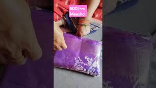 trending saree music meshoo meeshohaul onlineshopping [upl. by Tuppeny]