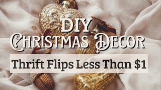 10 DIY CHRISTMAS Decor Ideas Thrift Flips Less Than 1 [upl. by Jane96]