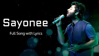 Arijit Singh Sayonee Title Track Lyrics  Jyoti Nooran  JoyAnjan Junoon Band Alaukik Rahi [upl. by Rehpatsirhc]