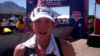 Gail Kattouf  2012 USA Triathlon Duathlon National Championship [upl. by Attenaej]