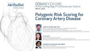 Polygenic Risk Scoring for Coronary Artery Disease Drs Natarajan Lai amp Cooke [upl. by Russo810]