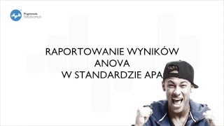 Statystyka do pracy dyplomowej  ANOVA w standardzie APA Jednoczynnikowa analiza wariancji [upl. by Elisha83]