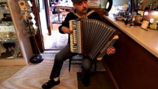 Professional accordionist Ron Jarvinen tests 1950s Lo Duca Bros Accordion [upl. by Annorah118]