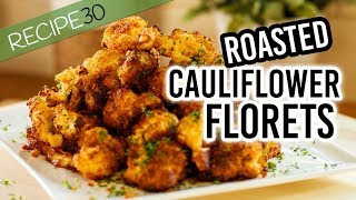 Roasted cauliflower Florets with Parmesan and Smoked Paprika [upl. by Vedis]