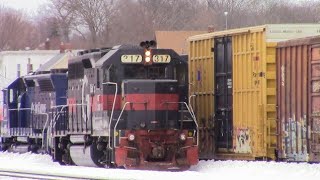 HD Winter Train Action on Pan Am District 2 Early to Mid March 2015 [upl. by Kylstra]