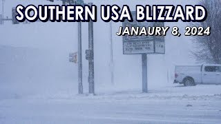 Blinding Blizzard Blows through Texas Panhandle and Kansas 182024 ACS [upl. by Neahs]