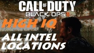 Black Ops 2 ALL Intel Locations High IQ Achievement  Trophy [upl. by Rhine]