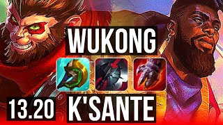 WUKONG vs KSANTE TOP  1100 games 16M mastery 1139 Dominating  KR Master  1320 [upl. by Scot]