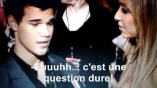 taylor lautner interview sous titres français au mtv vma 2009 [upl. by Cissiee]