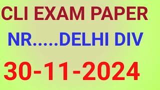 CLI exam paper Delhi div30112024 with explain locomotive railaway [upl. by Tunnell322]