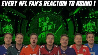 Every NFL Fans Reaction to Round 1 of the 2024 NFL Draft [upl. by Liew727]