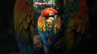 Wings of Love ❤️ birds mother wildanimals nature protection [upl. by Eelyrehc116]