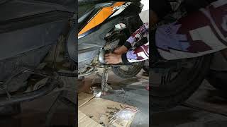 PULLEY SET INSTALLATION PROCESS OF HONDA BEAT V2cvt maintenance shortvideo likeandsubscribe [upl. by Ketchan]