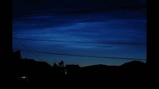 NLC clouds 9 July 2024 Southern Norway [upl. by Gnoh]