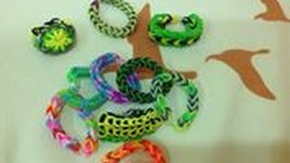 【初心者用】LOOM BANDS の作り方！ how to make a loom bands [upl. by Margaretta442]