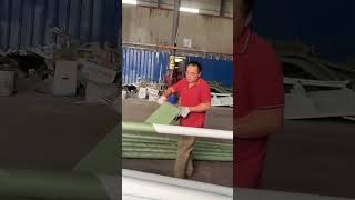 Packaging process of iron lamp post [upl. by Eanerb]