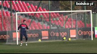 Wojciech Szczęsny i Łukasz Fabiański Trening bramkarzy [upl. by Siduhey]