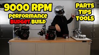 9000 RPM Predator 212 cc nonhemi engine performance mods [upl. by Niledam]