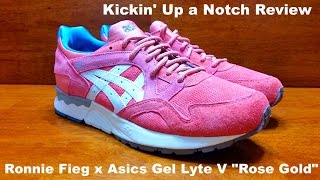 Ronnie Fieg x Asics Gel Lyte V Rose Gold Review [upl. by Duax]