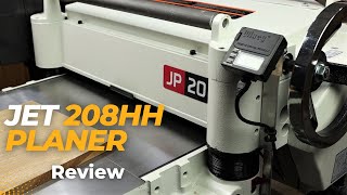 Jet 20 Helical Planer Review and Impressions 208hh JP20 planer  Powermatic 209HH 20quot Woodworking [upl. by Vilberg]