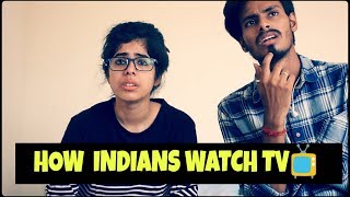 How Indians watch TV 📺  The blah blah show [upl. by Aihcats225]