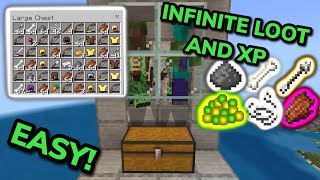 EASIEST 121 MOB AND XP FARM TUTORIAL in Minecraft Bedrock MCPEXboxPSSwitchPC [upl. by Anthia]