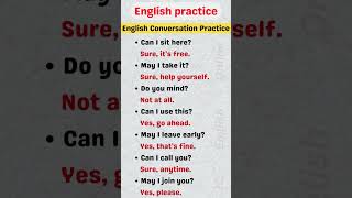 Basic English Conversation Practice Asking for Permission learnenglish englishconversation [upl. by Heti179]