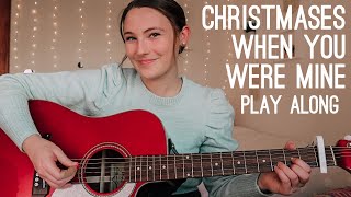 Christmases When You Were Mine Guitar Play Along  Taylor Swift Christmas Songs  Nena Shelby [upl. by Carine]