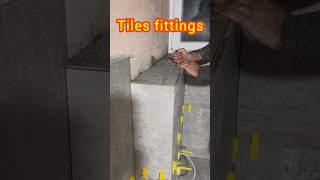 Tiles fittings tileworks bathroomdecor construction tiles bathroomdesign diy foryou shorts [upl. by Anelhtac]