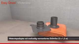 Einbau einer Duschrinne – Easy Drain Waterstop Deutsch [upl. by Nelle163]