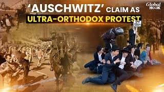 IDF Recruitment Orthodox Jews Clash With Israel Army Throw Horse Dung At Journalists [upl. by Glick]