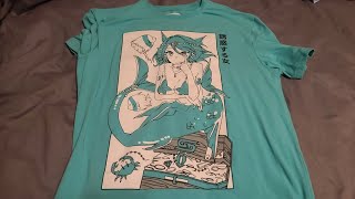 ASMR  Gamer Supps Siren waifu shirt print scratching [upl. by Jacquet]