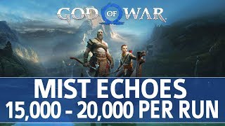 God of War  Niflheim Mist Echoes Farming Walkthrough 15000  20000 Mist Echoes per 10 Minutes [upl. by Tess]